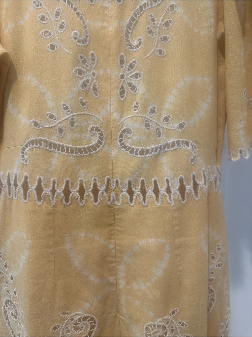 Sea New York Yellow Embroidered Midi Dress - Picture 3 of 4